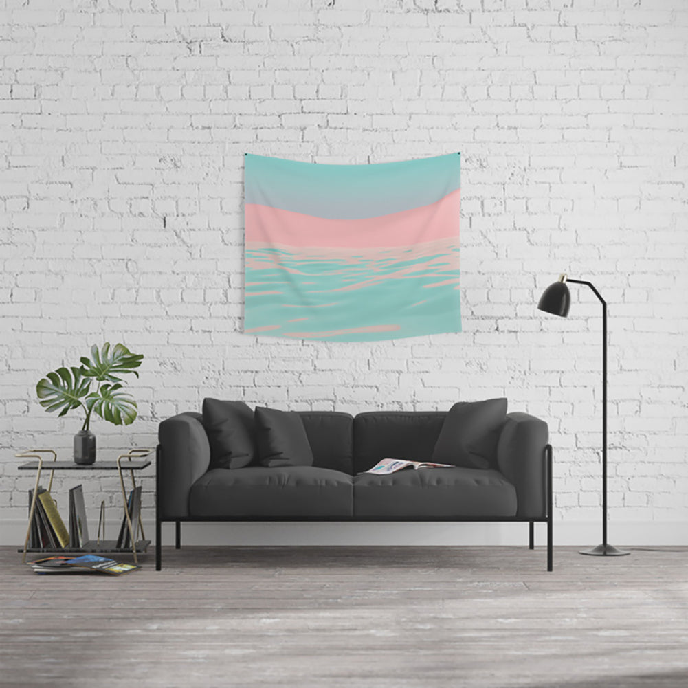 Grid Pink Beach Pineapple Wall Hanging Tapestry Home Decor Picnic Blanket Towel