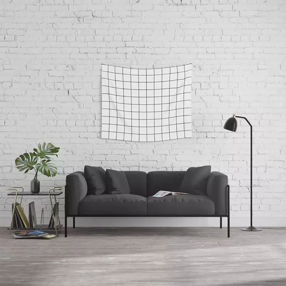 Grid Pink Beach Pineapple Wall Hanging Tapestry Home Decor Picnic Blanket Towel