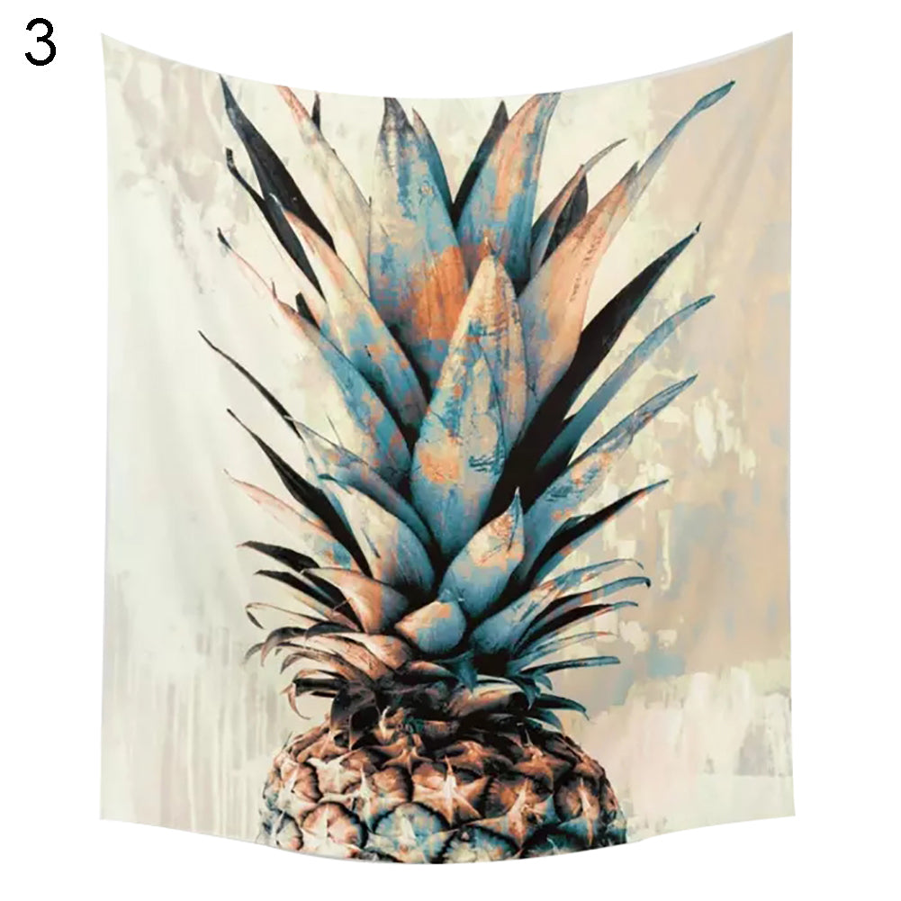 Grid Pink Beach Pineapple Wall Hanging Tapestry Home Decor Picnic Blanket Towel