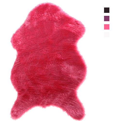 Soft Faux Sheepskin Rug Mat Carpet Pad Anti-Slip Chair Sofa Cover Home Decor