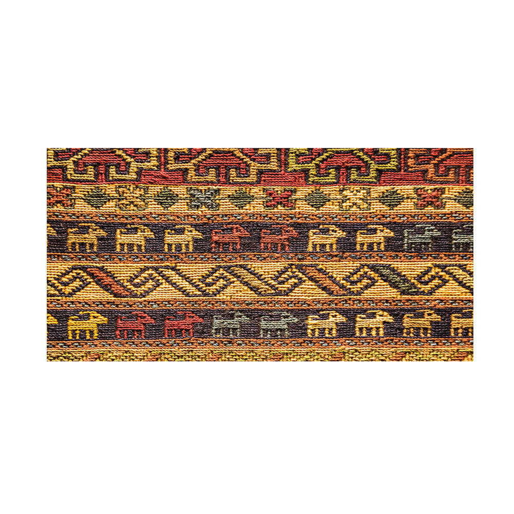 60x120cm Anti-Slip Egypt Knit Print Self-adhesive Floor Mat Sticker Home Decor