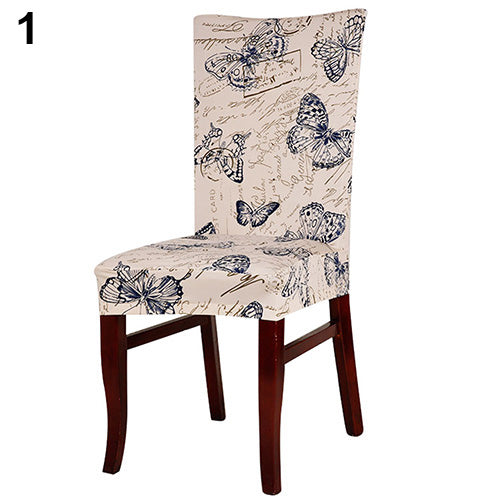 Elastic Flower Hotel Home Dining Room Wedding Banquet Party Seat Chair Cover