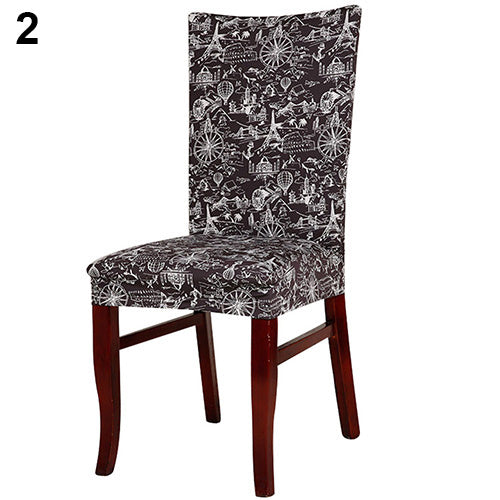 Elastic Flower Hotel Home Dining Room Wedding Banquet Party Seat Chair Cover