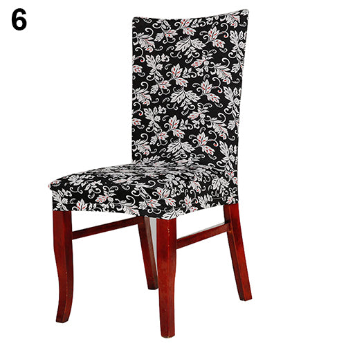 Elastic Flower Hotel Home Dining Room Wedding Banquet Party Seat Chair Cover