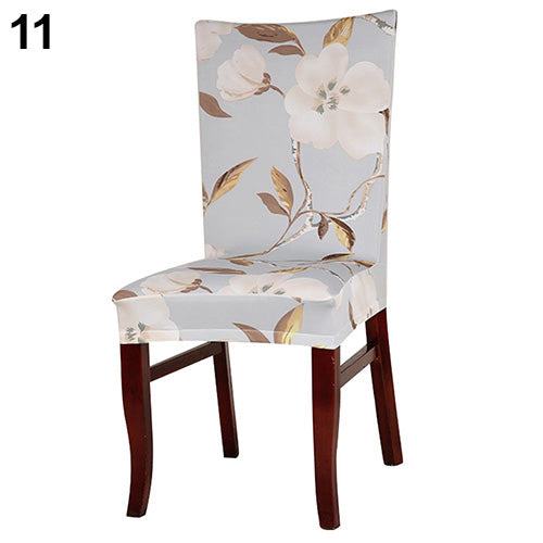 Elastic Flower Hotel Home Dining Room Wedding Banquet Party Seat Chair Cover