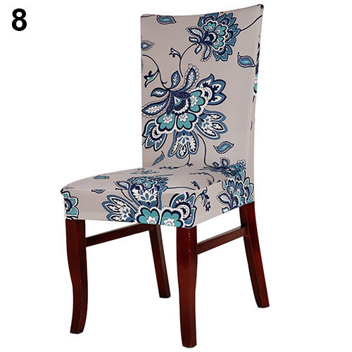 Elastic Flower Hotel Home Dining Room Wedding Banquet Party Seat Chair Cover