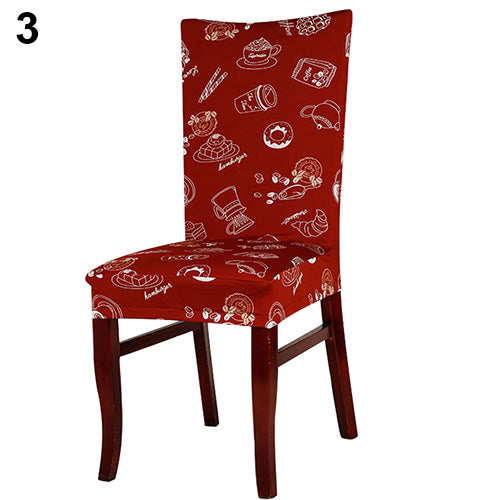 Elastic Flower Hotel Home Dining Room Wedding Banquet Party Seat Chair Cover