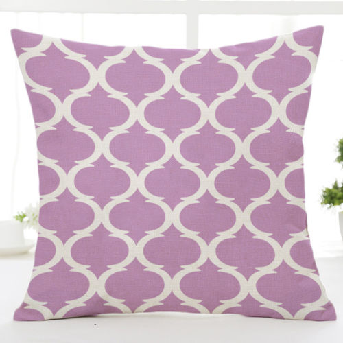 Geometric Pattern Linen Throw Pillow Case Sofa Bed Cushion Cover Home Decor