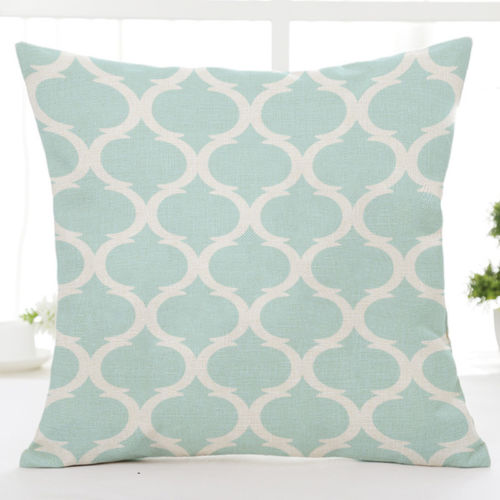 Geometric Pattern Linen Throw Pillow Case Sofa Bed Cushion Cover Home Decor