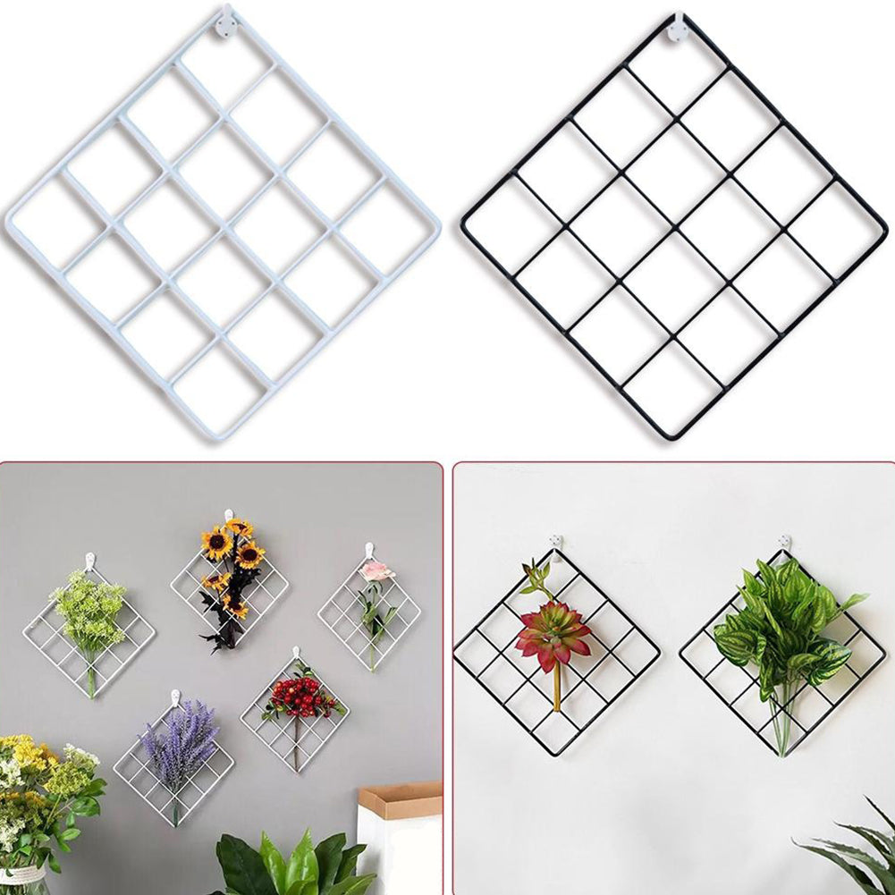 Nordic Minimalist Plant Grid Panel Wall Decor Jewelry Organizer Photo Frame