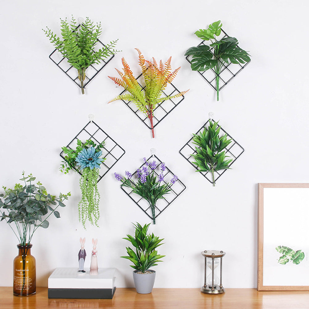 Nordic Minimalist Plant Grid Panel Wall Decor Jewelry Organizer Photo Frame
