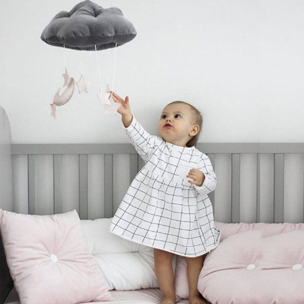 Cotton Moon Star Cloud Wall Hanging Ornament Toy Kids Room Decoration Photo Prop