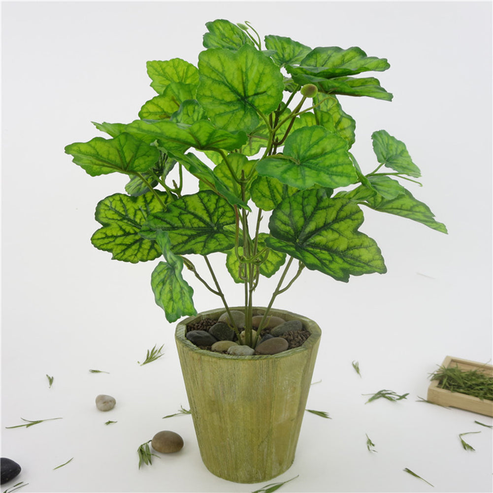 5 Branches/1Pc Artificial Plant Leaves Home Room Office Party Bonsai Decoration