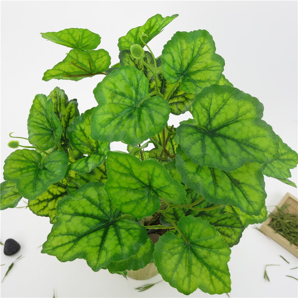 5 Branches/1Pc Artificial Plant Leaves Home Room Office Party Bonsai Decoration