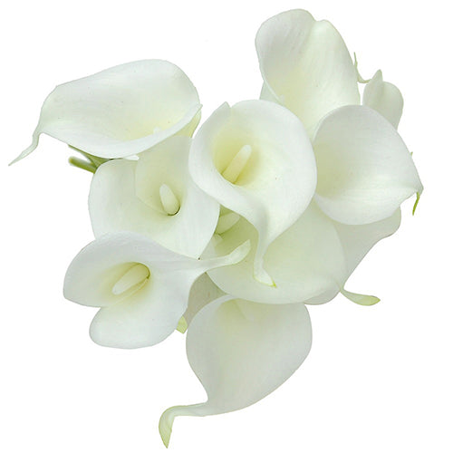 20 Pcs Artificial Latex Calla Lily Flower Beautiful Bouquet Home Wedding Bridal Decor