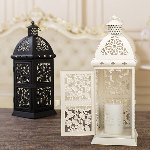 European Flower Hollow Hanging Iron Tower Lamp Stand Candle Light Holder
