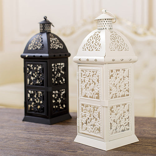 European Flower Hollow Hanging Iron Tower Lamp Stand Candle Light Holder