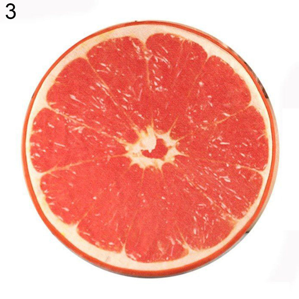 Lemon Pitaya Fruit Small Cute Plush Warm Sofa Seat Cushions Home Chairs Decor