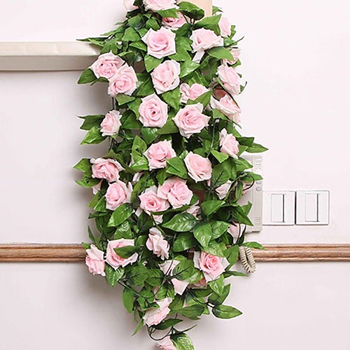 Artificial Fake Silk Rose Flower Ivy Vine Hanging Garland Wedding DIY Home Decor