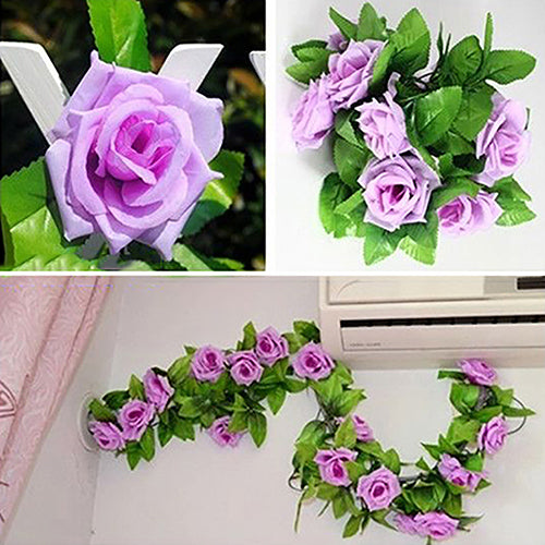 Artificial Fake Silk Rose Flower Ivy Vine Hanging Garland Wedding DIY Home Decor
