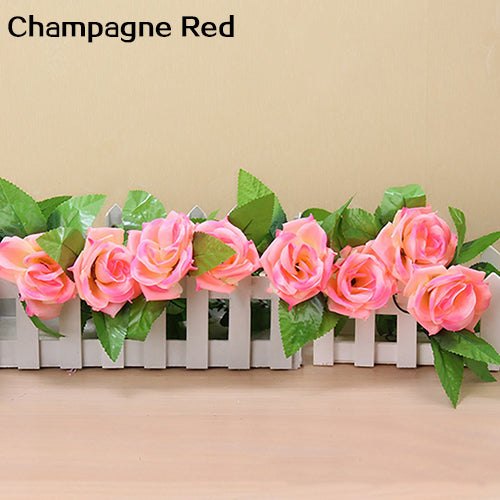 Artificial Fake Silk Rose Flower Ivy Vine Hanging Garland Wedding DIY Home Decor