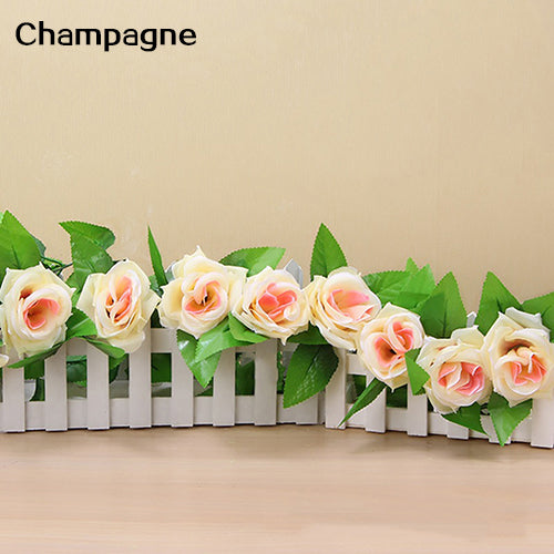 Artificial Fake Silk Rose Flower Ivy Vine Hanging Garland Wedding DIY Home Decor