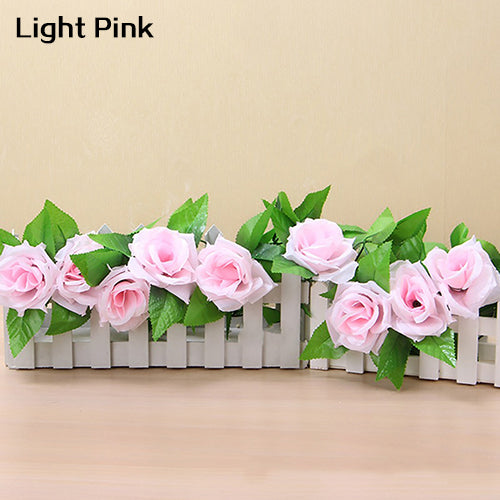Artificial Fake Silk Rose Flower Ivy Vine Hanging Garland Wedding DIY Home Decor
