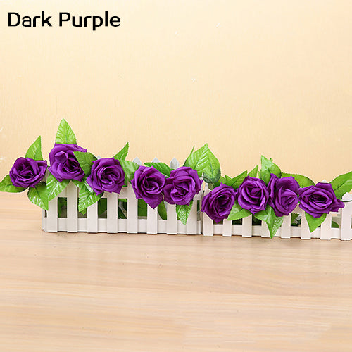 Artificial Fake Silk Rose Flower Ivy Vine Hanging Garland Wedding DIY Home Decor