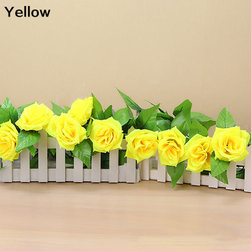 Artificial Fake Silk Rose Flower Ivy Vine Hanging Garland Wedding DIY Home Decor