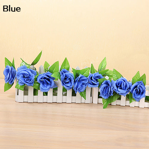 Artificial Fake Silk Rose Flower Ivy Vine Hanging Garland Wedding DIY Home Decor