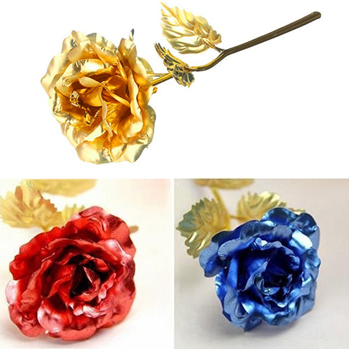 Birthday Wedding Gift Gold Plated Rose Lover's Flower Dipped Rose Eternal Love