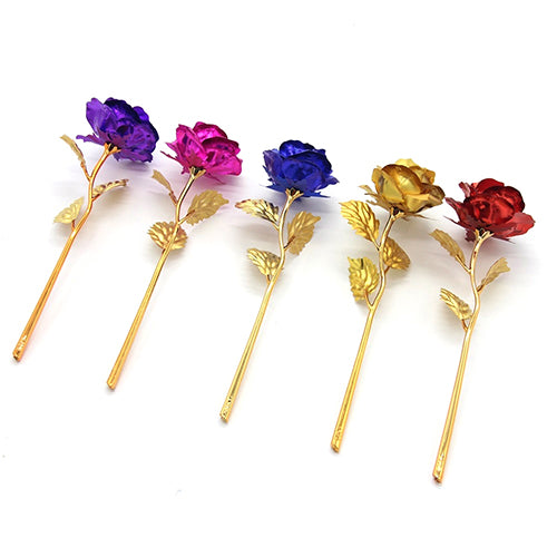 Birthday Wedding Gift Gold Plated Rose Lover's Flower Dipped Rose Eternal Love