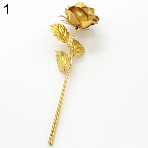 Birthday Wedding Gift Gold Plated Rose Lover's Flower Dipped Rose Eternal Love