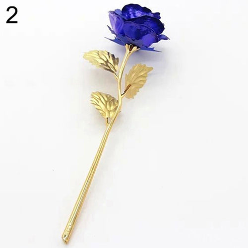 Birthday Wedding Gift Gold Plated Rose Lover's Flower Dipped Rose Eternal Love