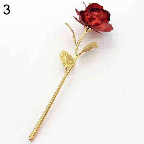 Birthday Wedding Gift Gold Plated Rose Lover's Flower Dipped Rose Eternal Love