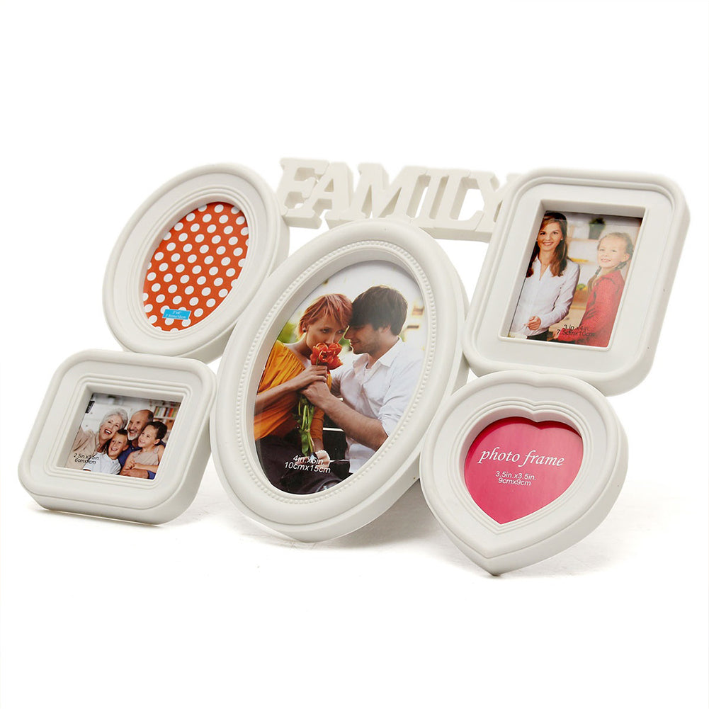 5 Combination Photo Frame Family Love DIY Picture Rahmen Bedroom Hanging Decor