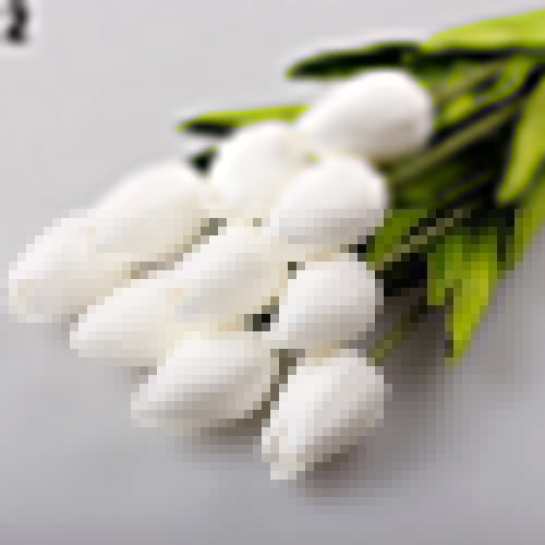 10Pcs Home Party Decor Artifical Real Touch Faux Leather Tulips