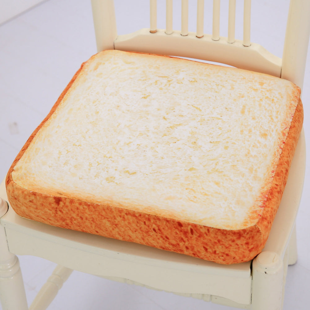 Creative Cute Soft Toast Slice Bread Shape Sponge Filler Pet Cat Bed Mat Cushion