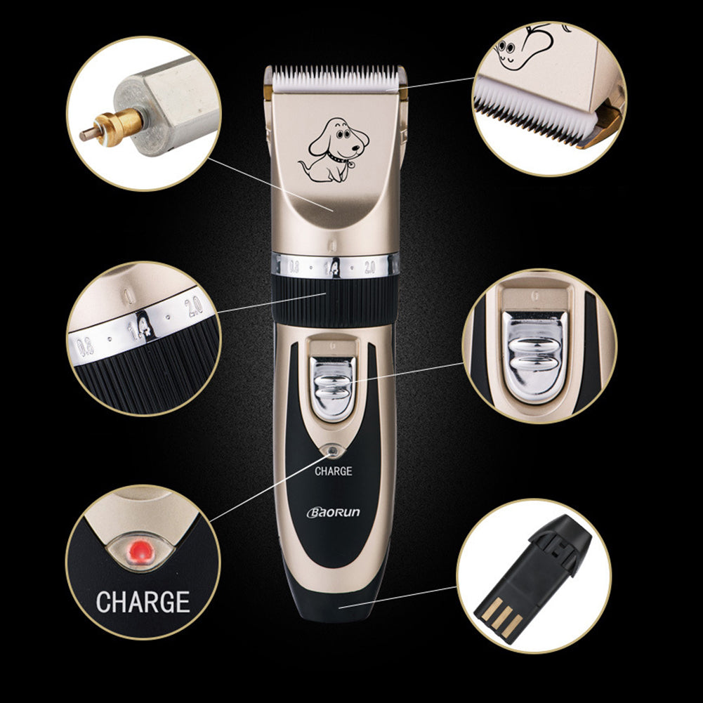 Electric Pet Hair Grooming Razor Dog Cat Hair Trimmer Cutter Rechargeable Tool