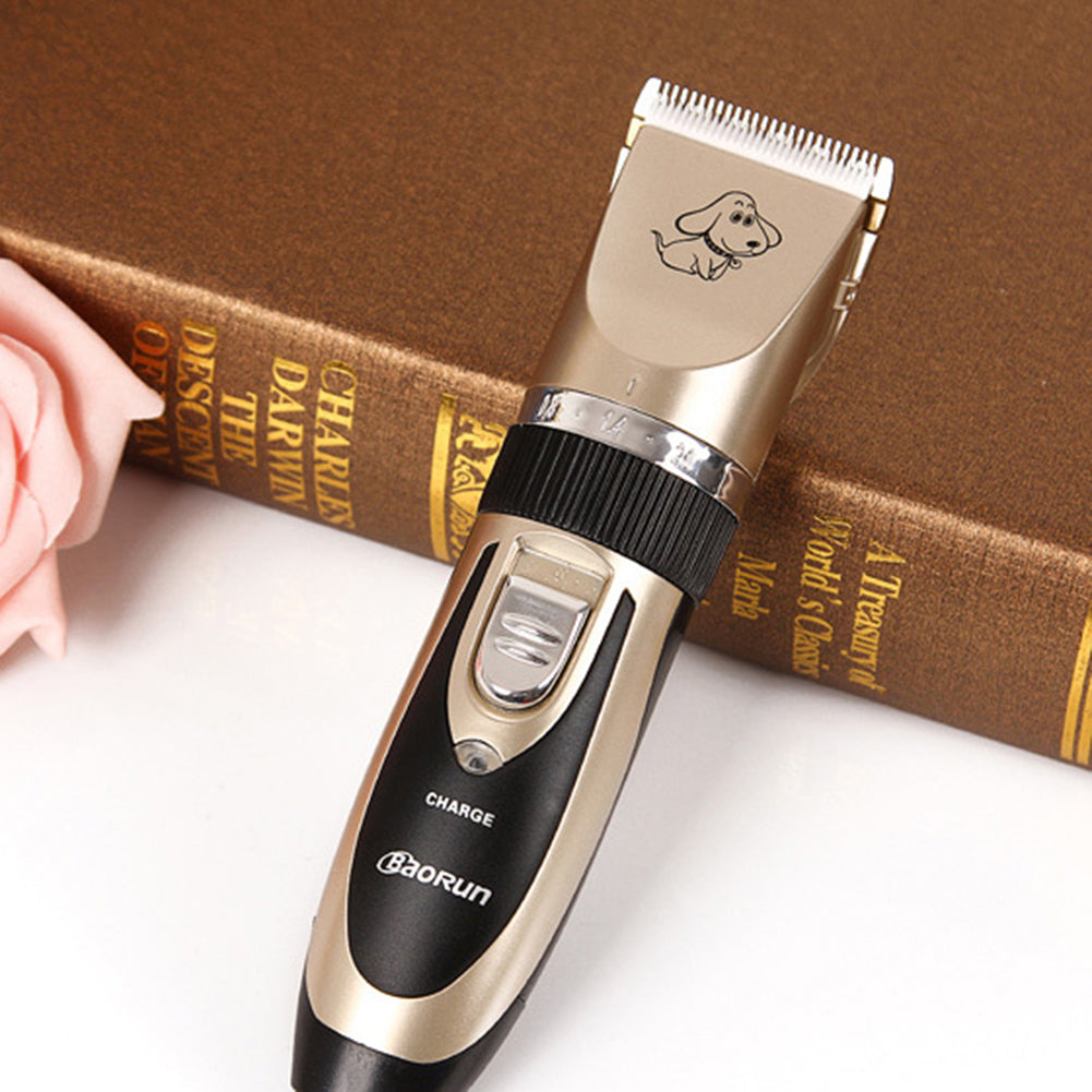 Electric Pet Hair Grooming Razor Dog Cat Hair Trimmer Cutter Rechargeable Tool