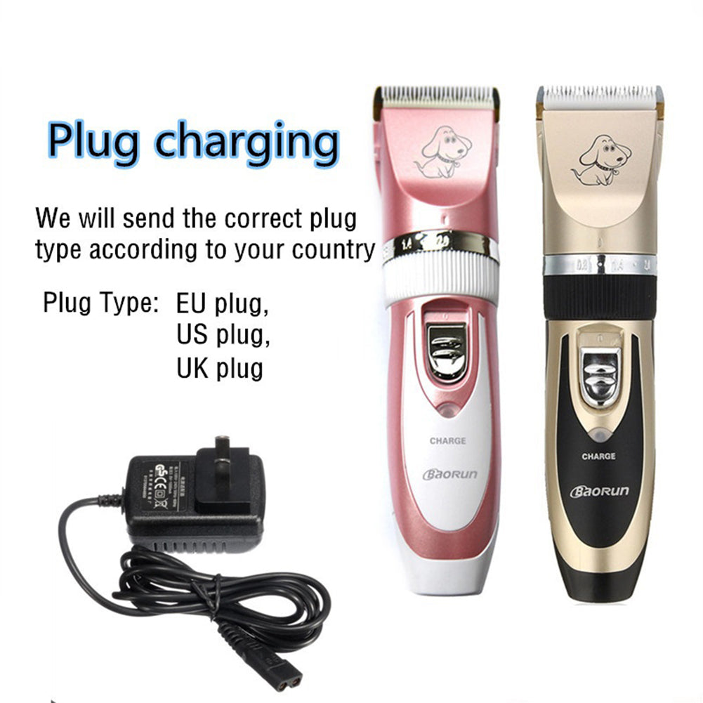 Electric Pet Hair Grooming Razor Dog Cat Hair Trimmer Cutter Rechargeable Tool