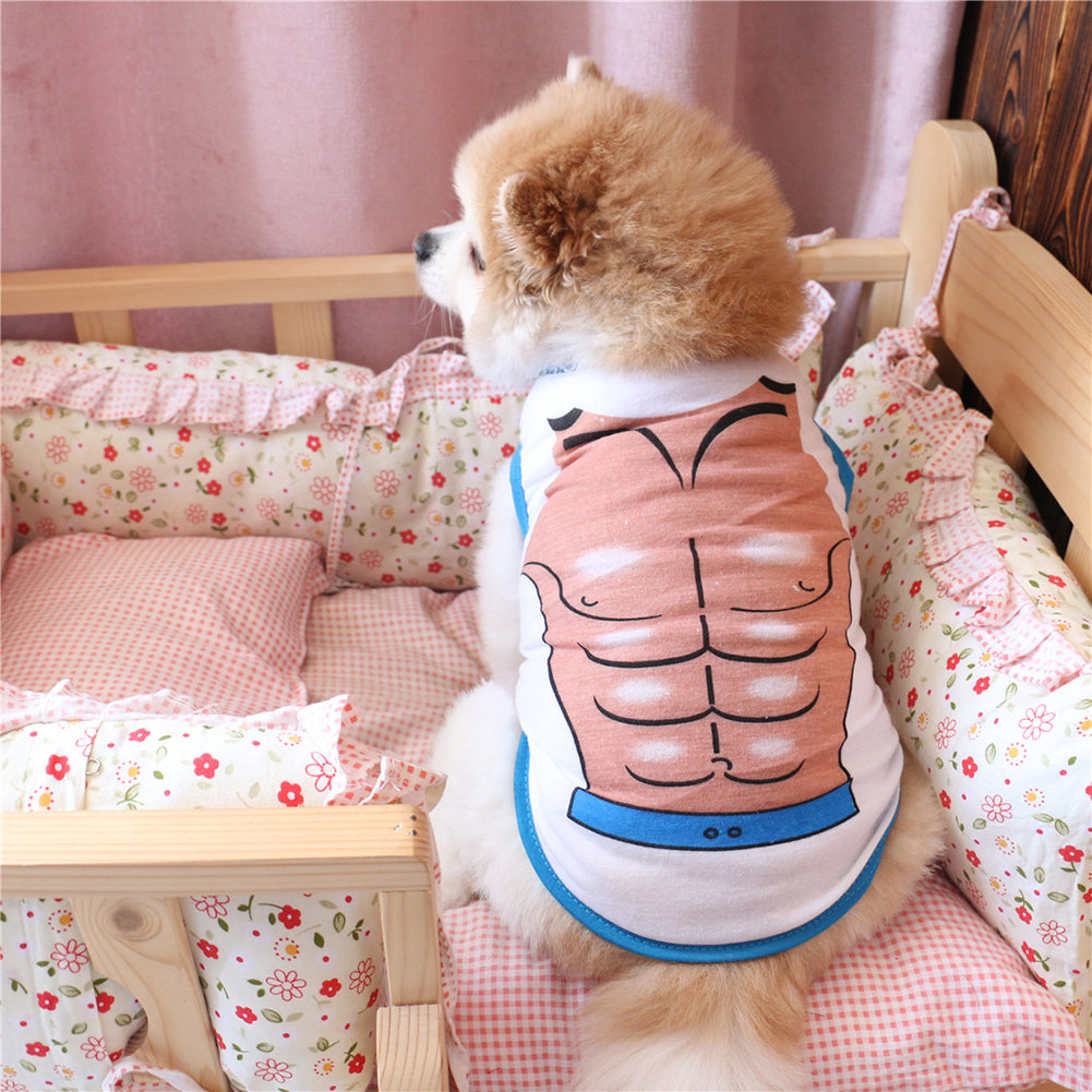 Fashion Dog Pet Puppy Pectoralis Bikini Sleeveless Clothes Vest Apparel Gift