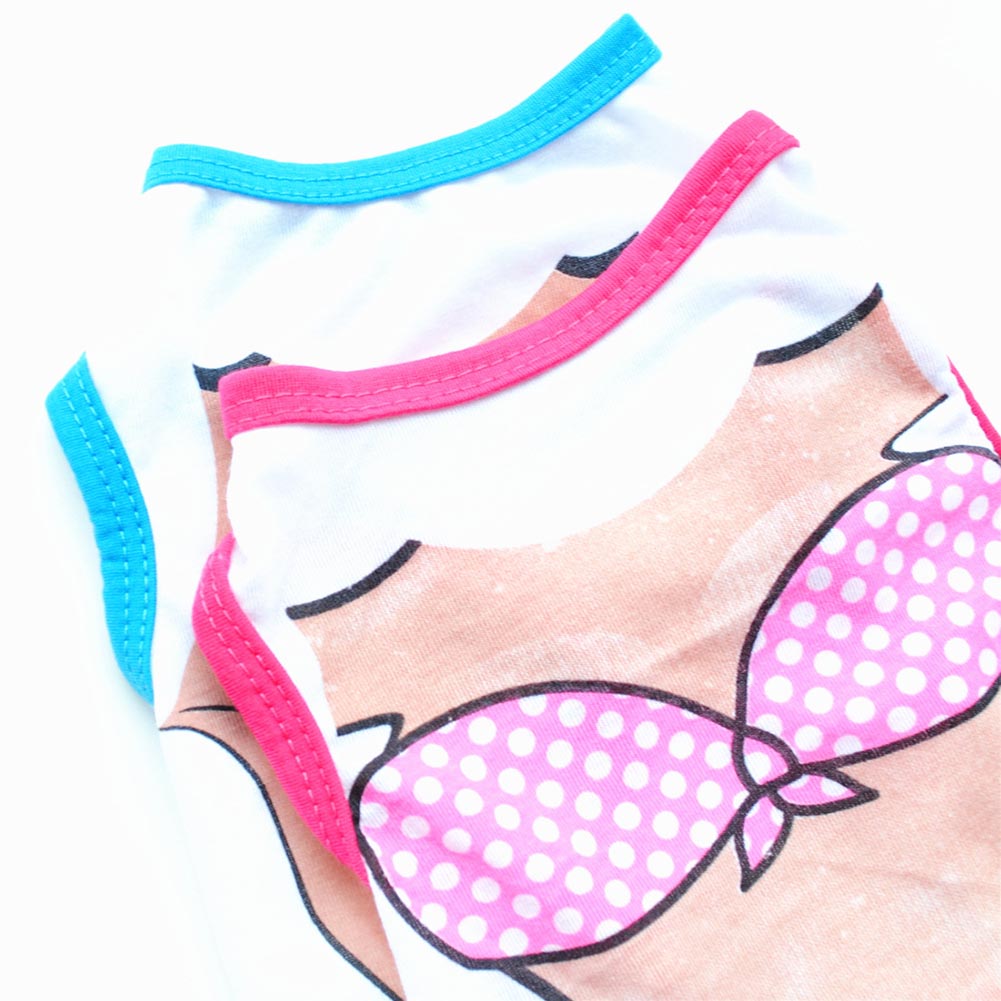 Fashion Dog Pet Puppy Pectoralis Bikini Sleeveless Clothes Vest Apparel Gift