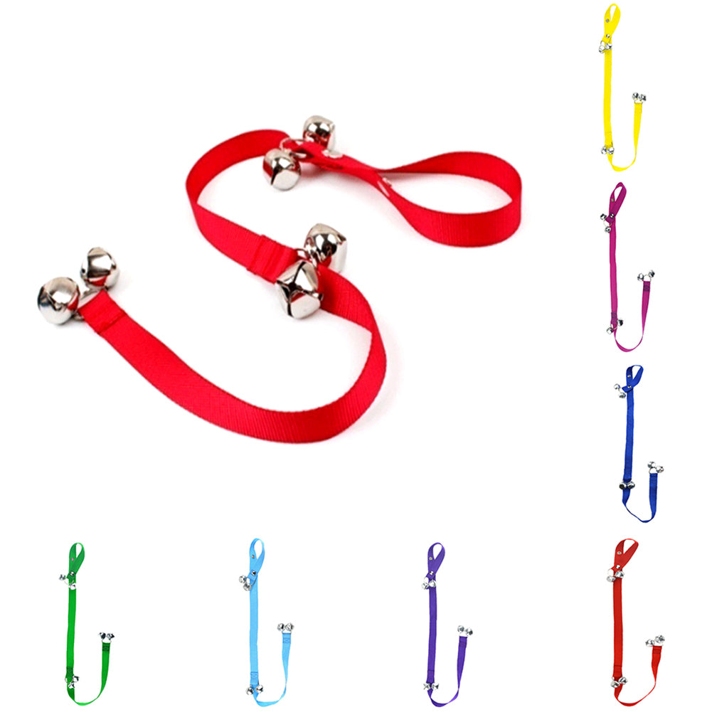 Fashion Dog Puppy Door Handle Doorbell Rope Alarm Bells Pet Home Training Tool