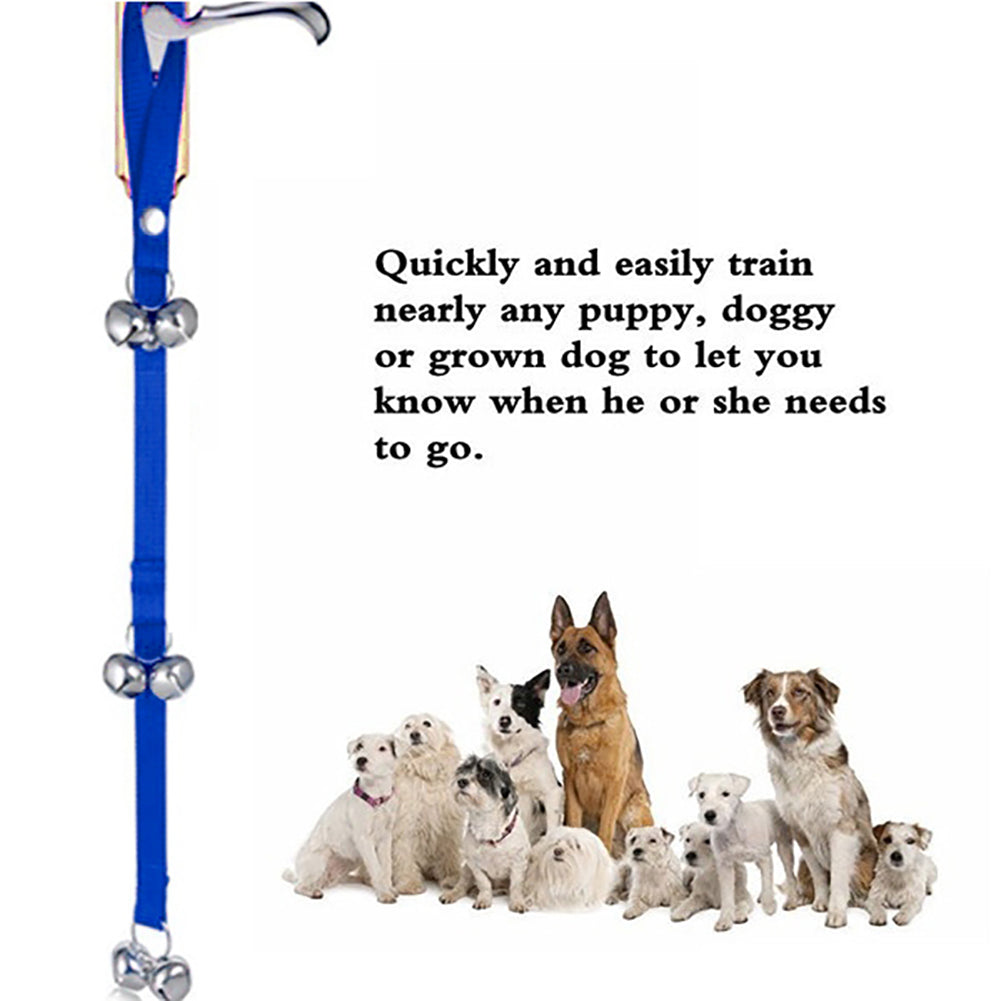 Fashion Dog Puppy Door Handle Doorbell Rope Alarm Bells Pet Home Training Tool