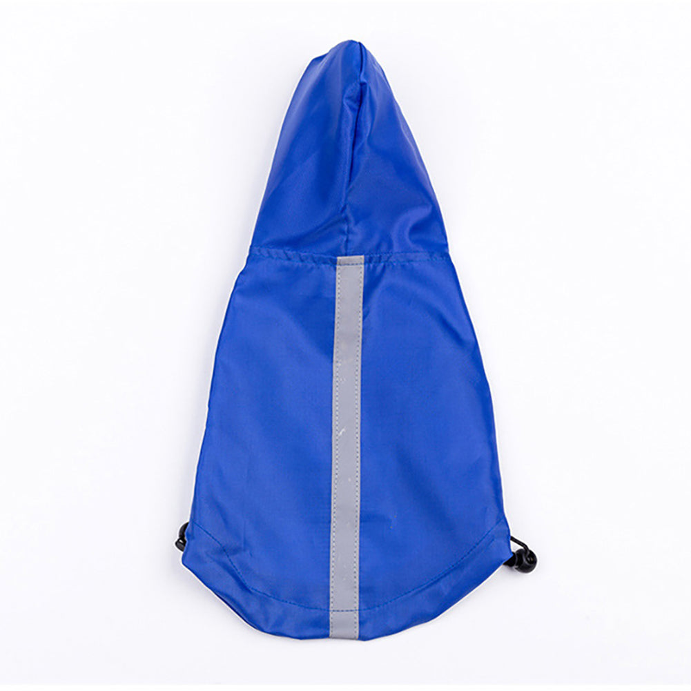 New Pet Dog Waterproof Rain Proof Hooded Raincoat Elastic Band Breathable Jacket