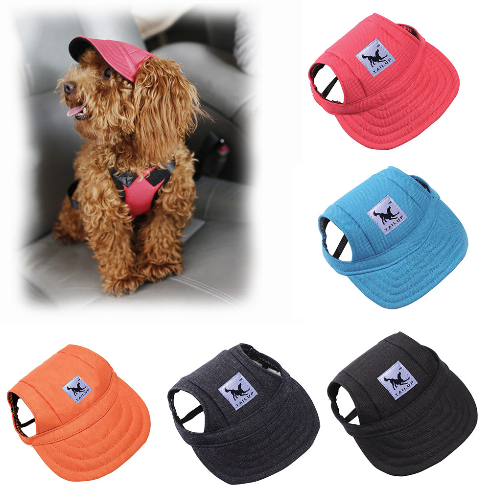 Fashion Solid Color Pet Supply Dog Outdoor Baseball Peaked Cap Puppy Visor Hat