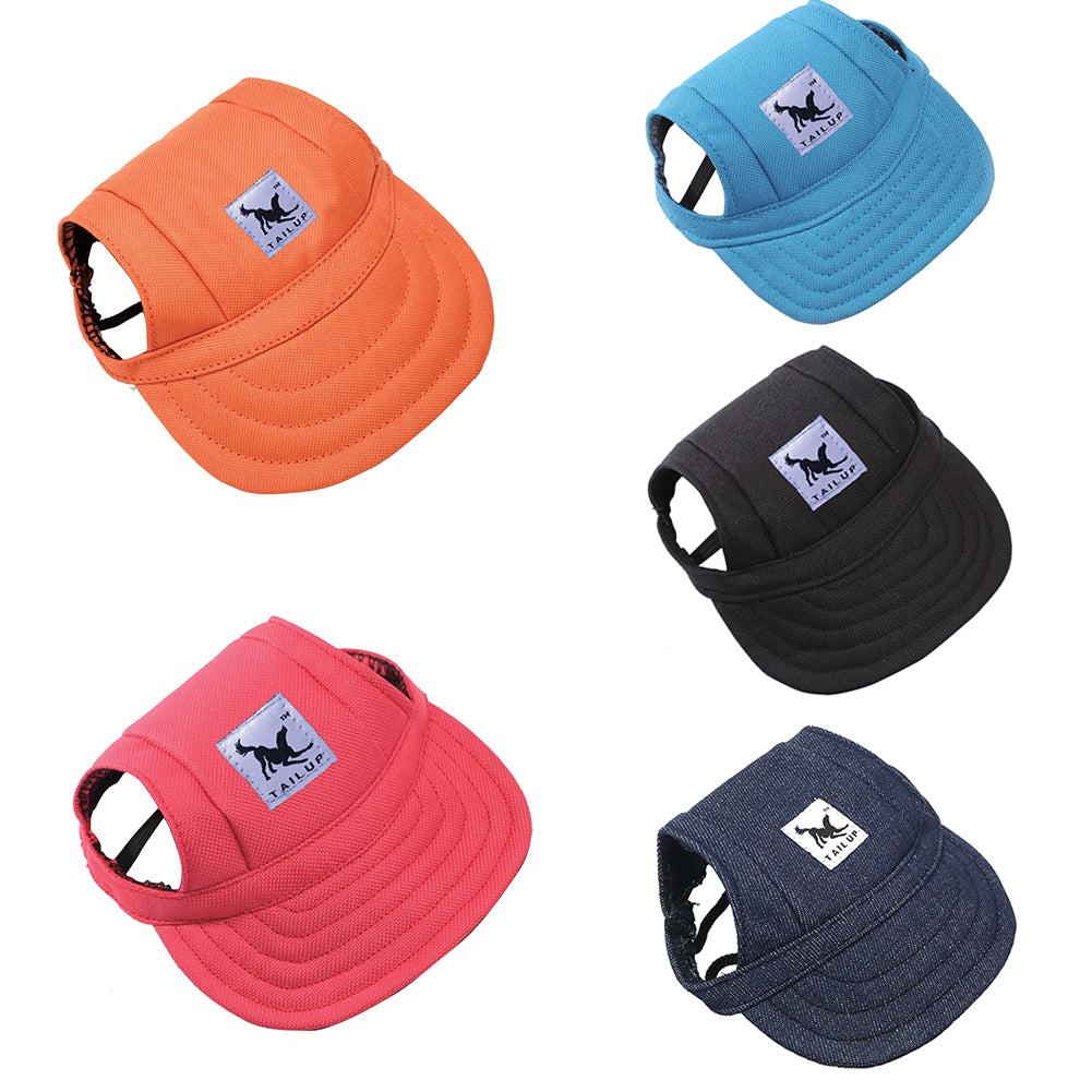 Fashion Solid Color Pet Supply Dog Outdoor Baseball Peaked Cap Puppy Visor Hat