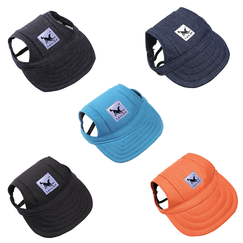 Fashion Solid Color Pet Supply Dog Outdoor Baseball Peaked Cap Puppy Visor Hat