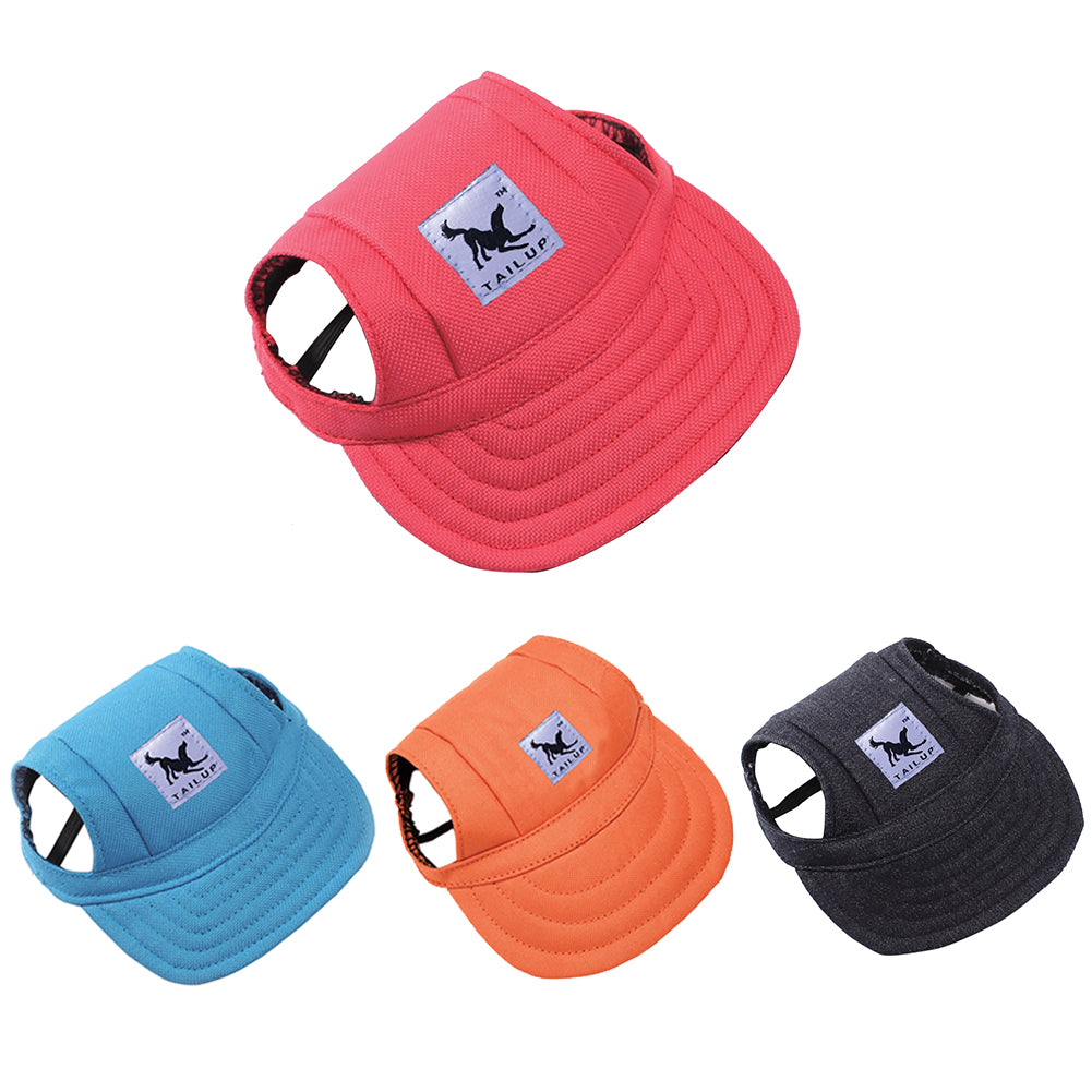 Fashion Solid Color Pet Supply Dog Outdoor Baseball Peaked Cap Puppy Visor Hat